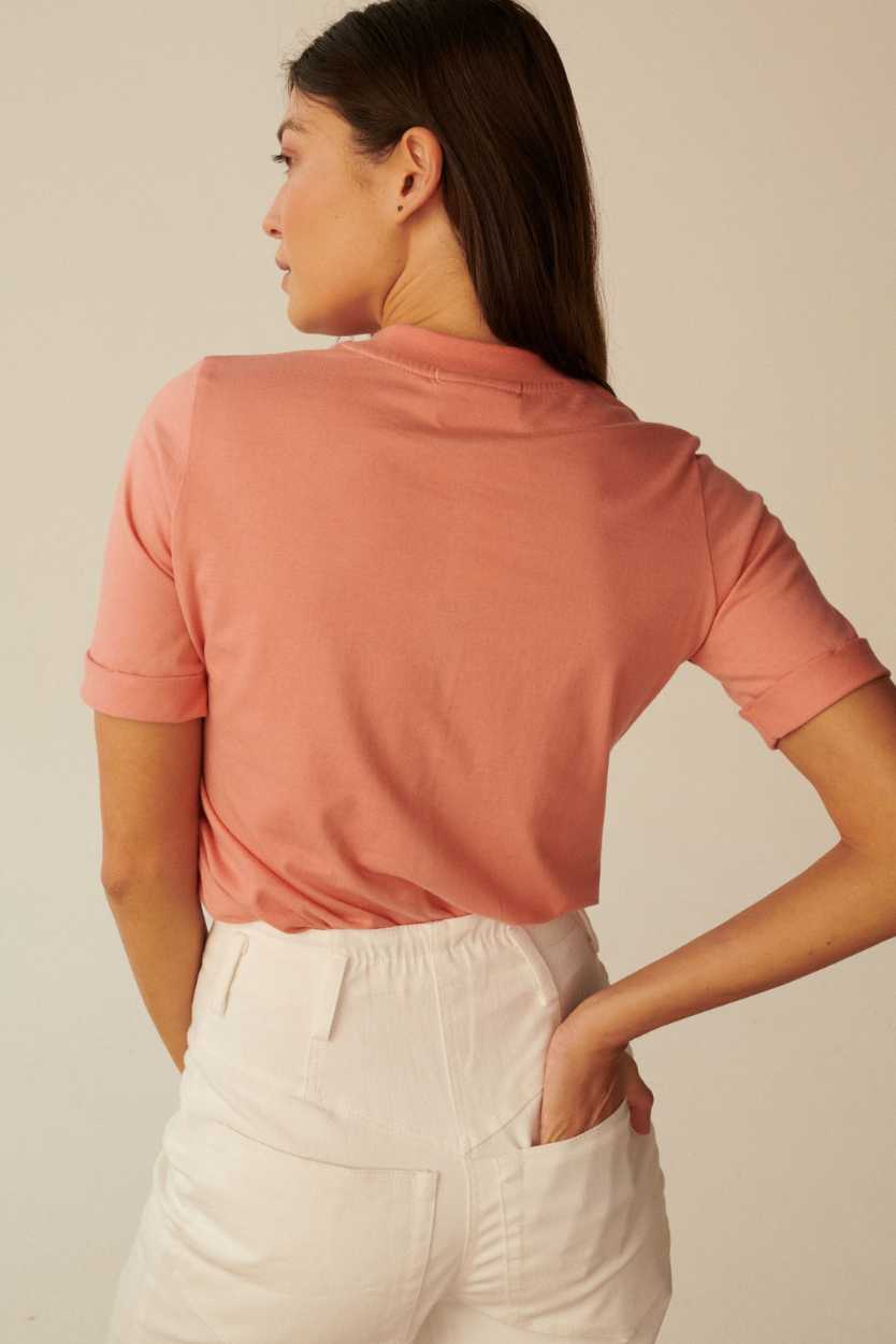 T-SHIRT DOLCE VITA KORALOWY