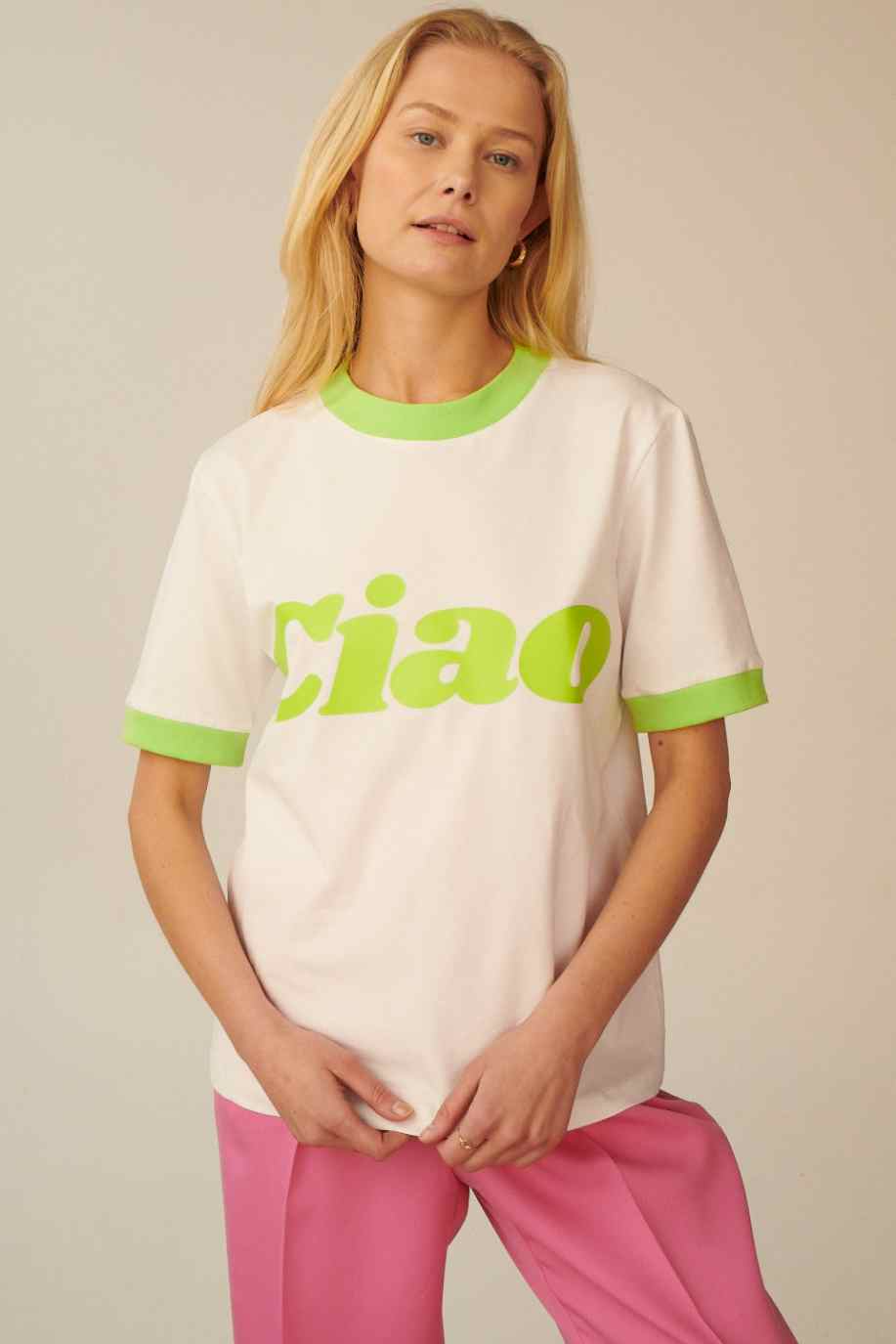 T-SHIRT CIAO LIMONKOWY