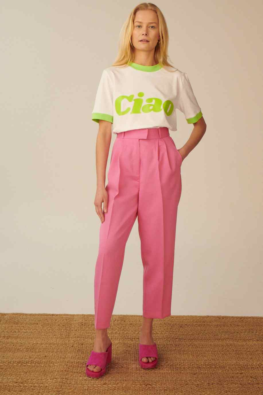 T-SHIRT CIAO LIMONKOWY
