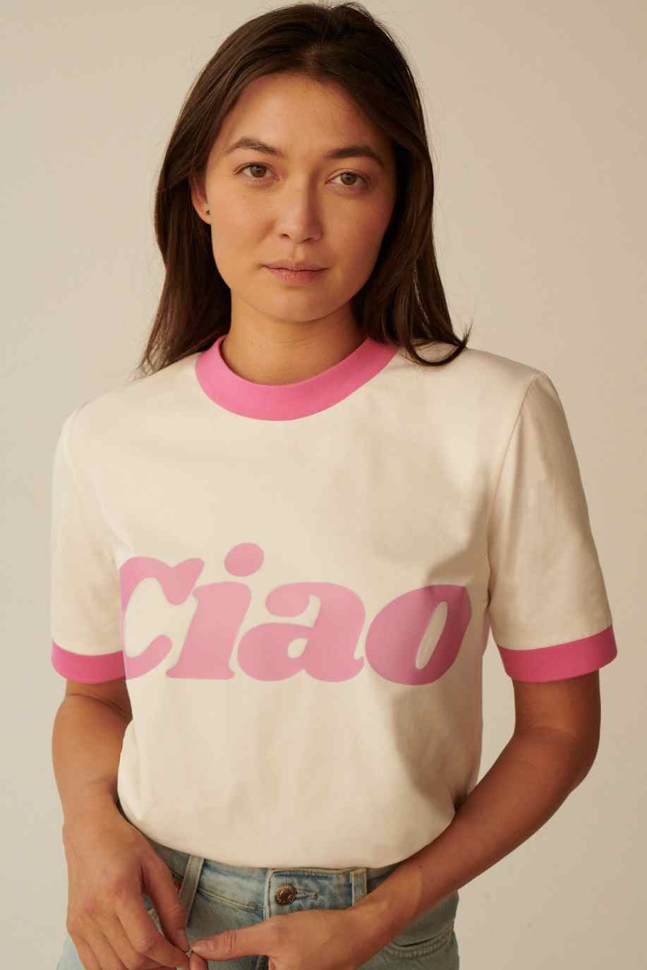 T-SHIRT HELLO PINK VACATION