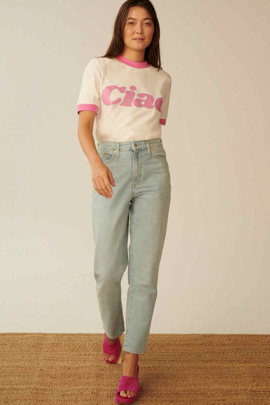 T-SHIRT HELLO PINK VACATION