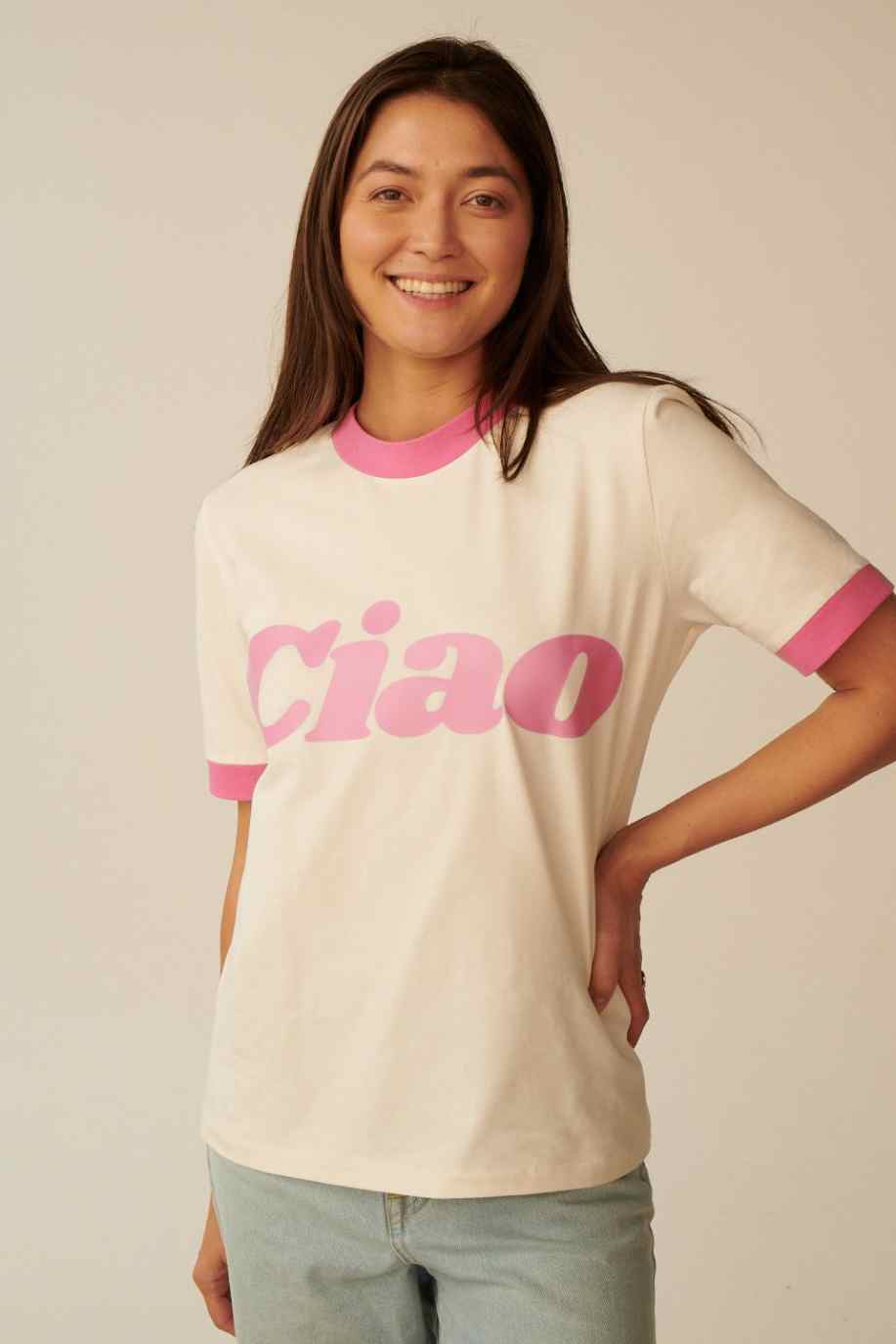 T-SHIRT CIAO PINK VACANZA