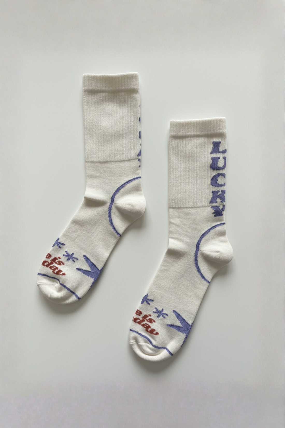 SKARPETKI LUCKY BIAŁE