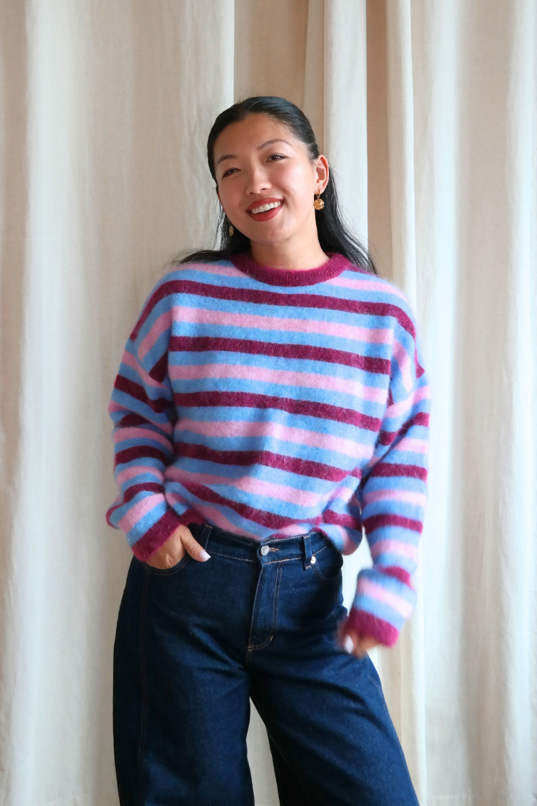 SWETER SUGAR MOHEROWY W PASKI