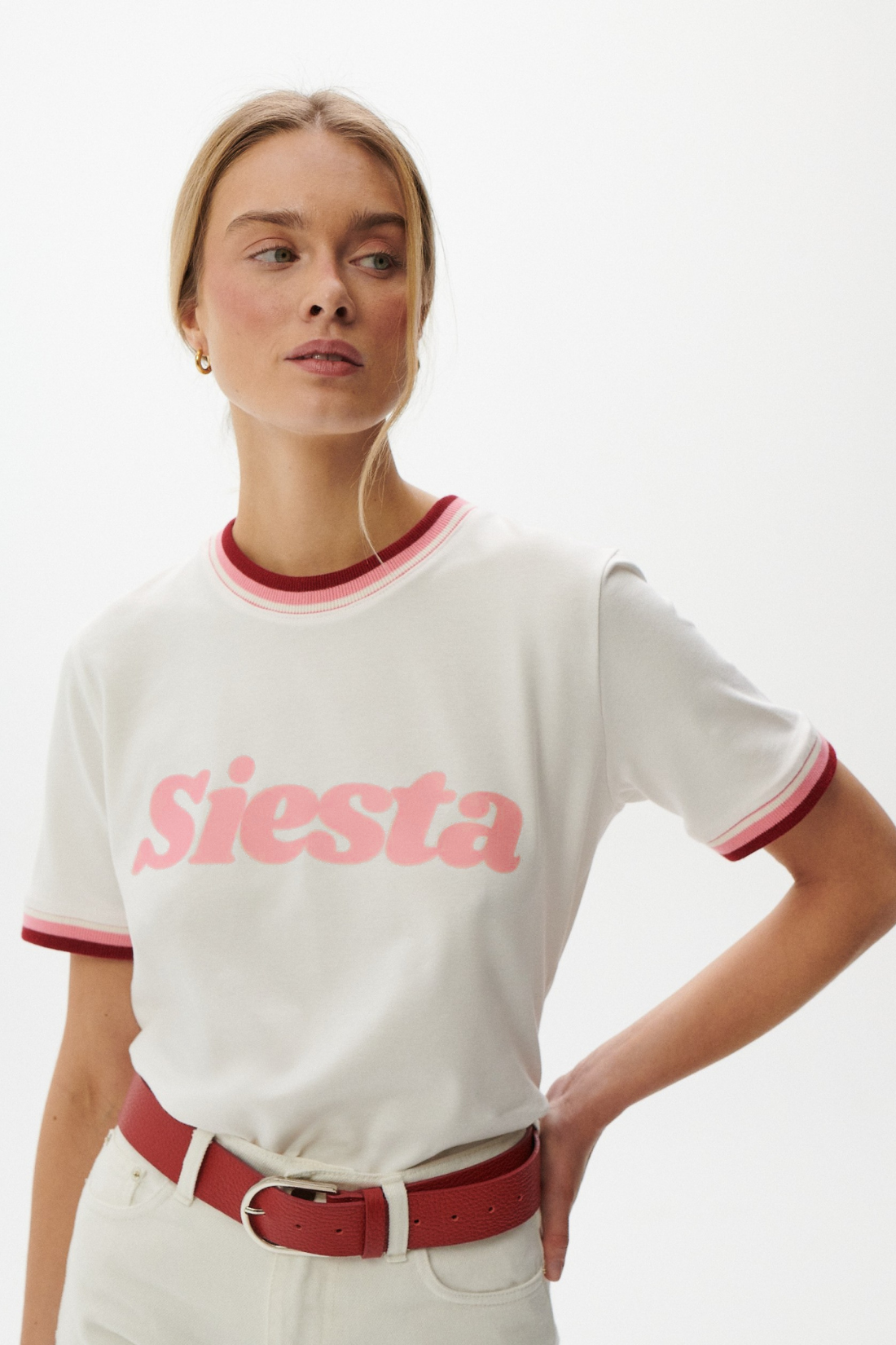 T-SHIRT SIESTA ŚMIETANKOWY