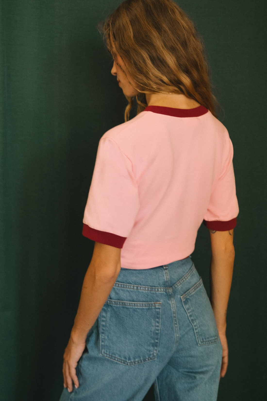 T-SHIRT HELLO SUNDAY PINK