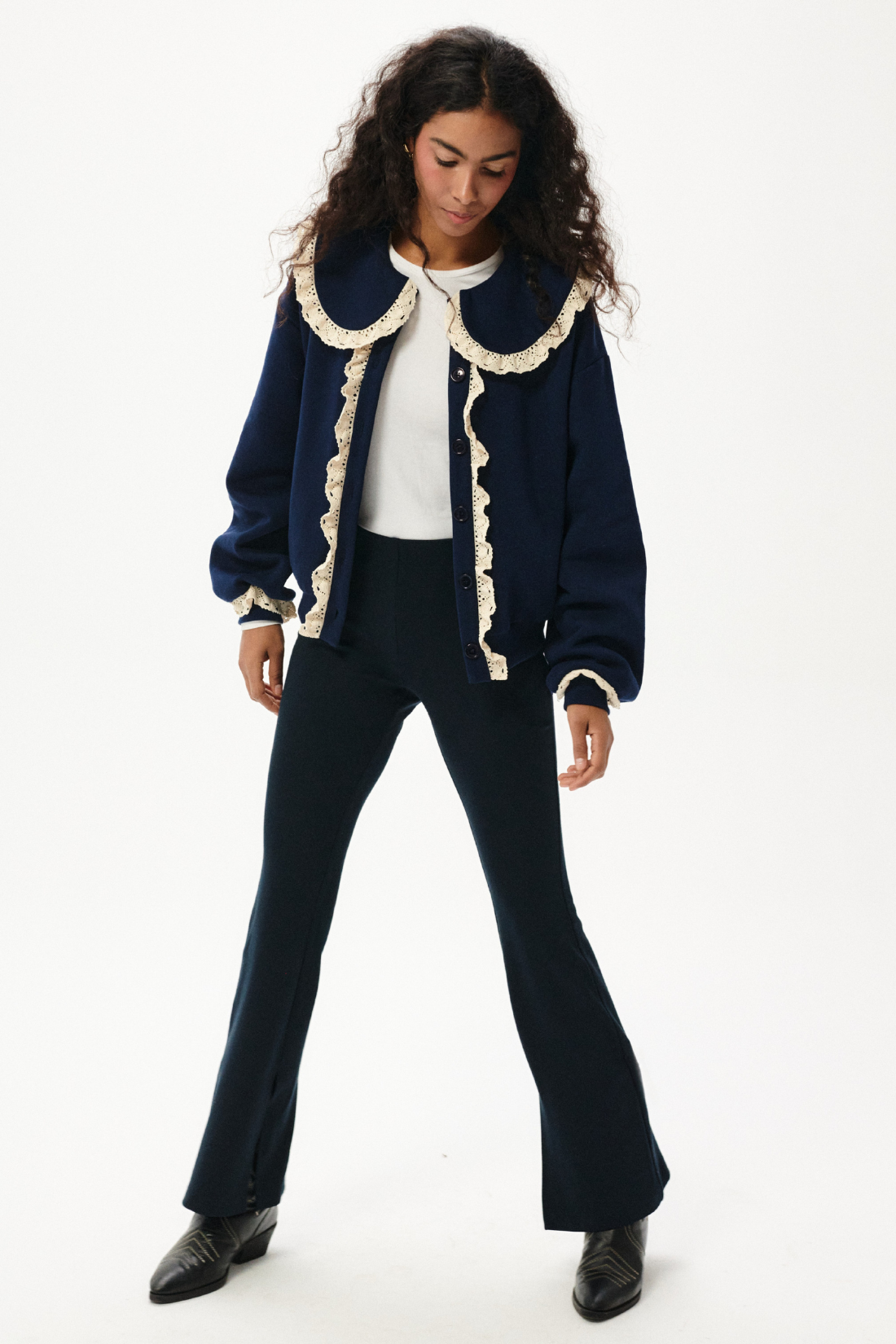 SPODNIE SIS SPLIT GRANATOWE