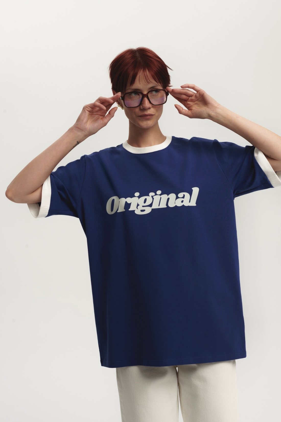 T-SHIRT ORIGINAL GRANATOWY