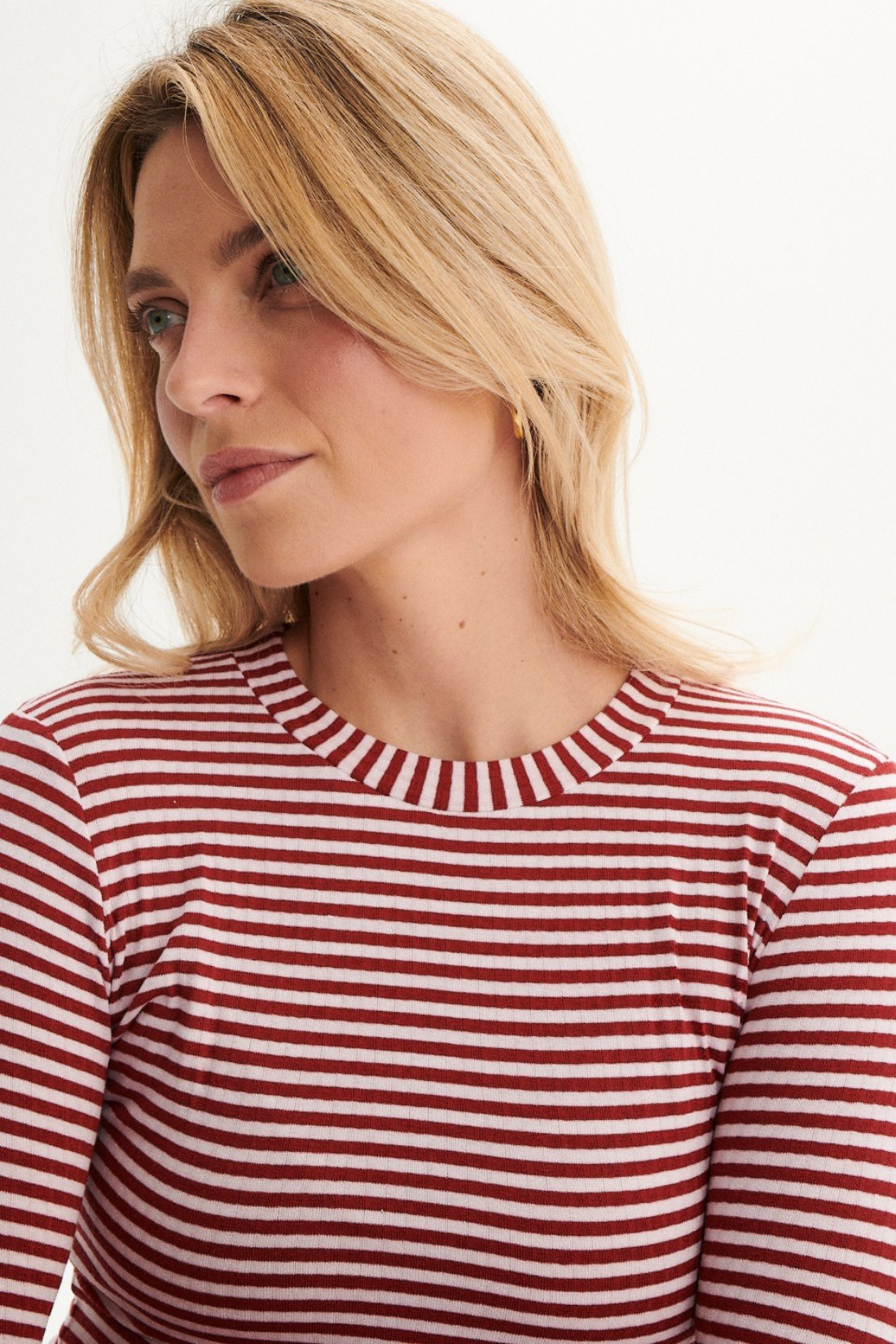 Longsleeve Cosi Cosi Striped Burgundy
