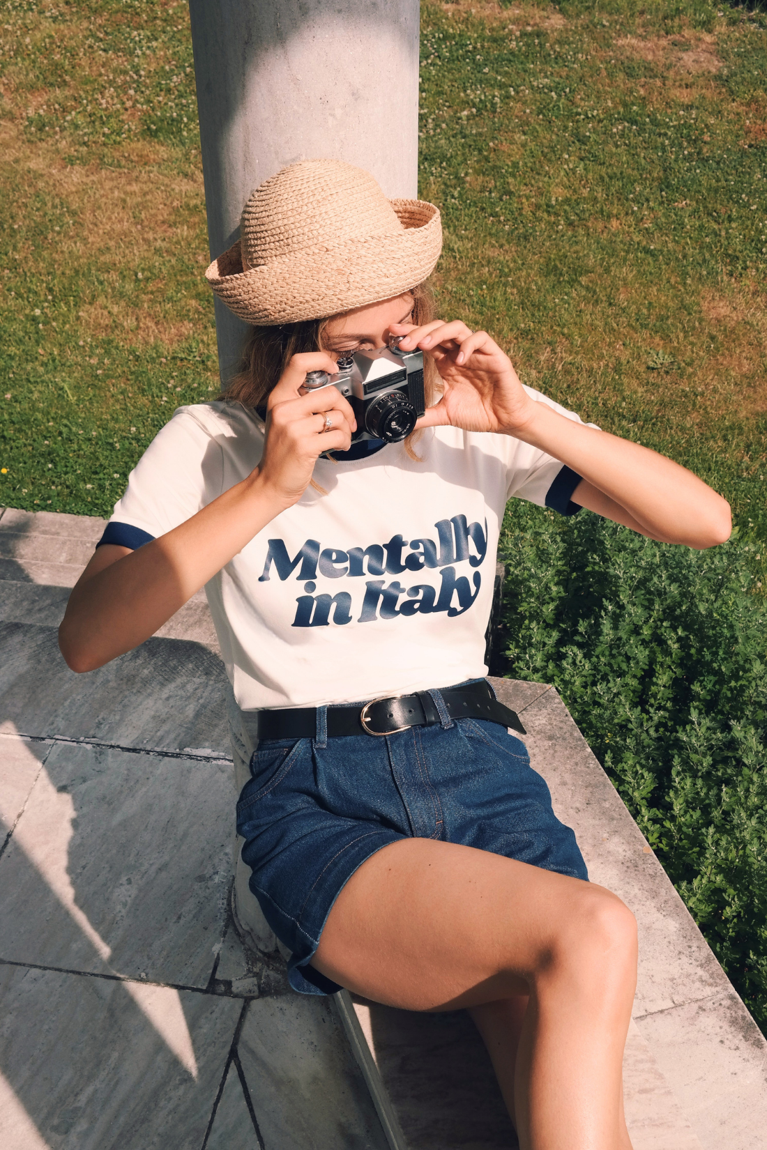 T-SHIRT MENTALLY IN ITALY NAVY