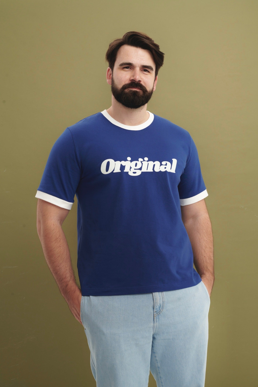 T-SHIRT ORIGINAL GRANATOWY - MEN