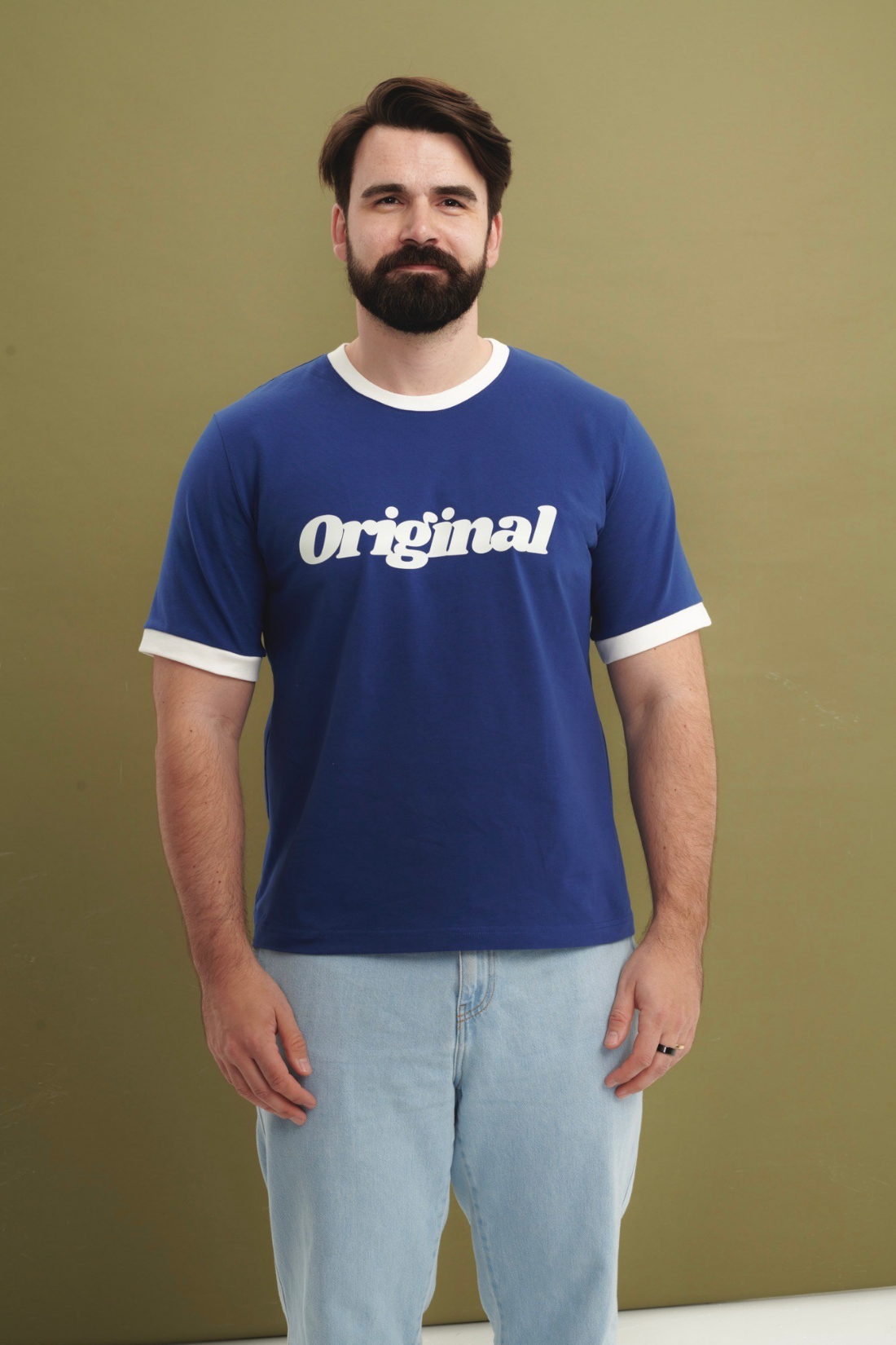 T-SHIRT ORIGINAL GRANATOWY - MEN