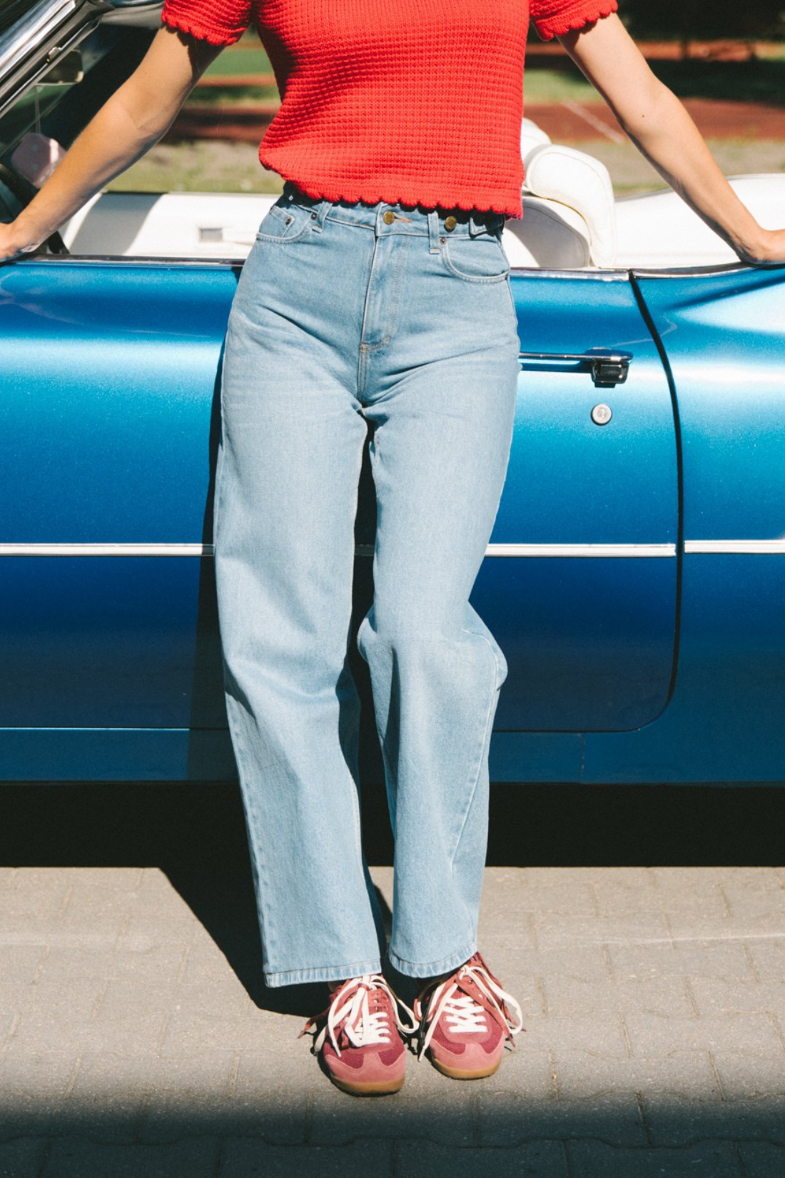 ELARA BARREL STANDARD JEANS DARK BLUE