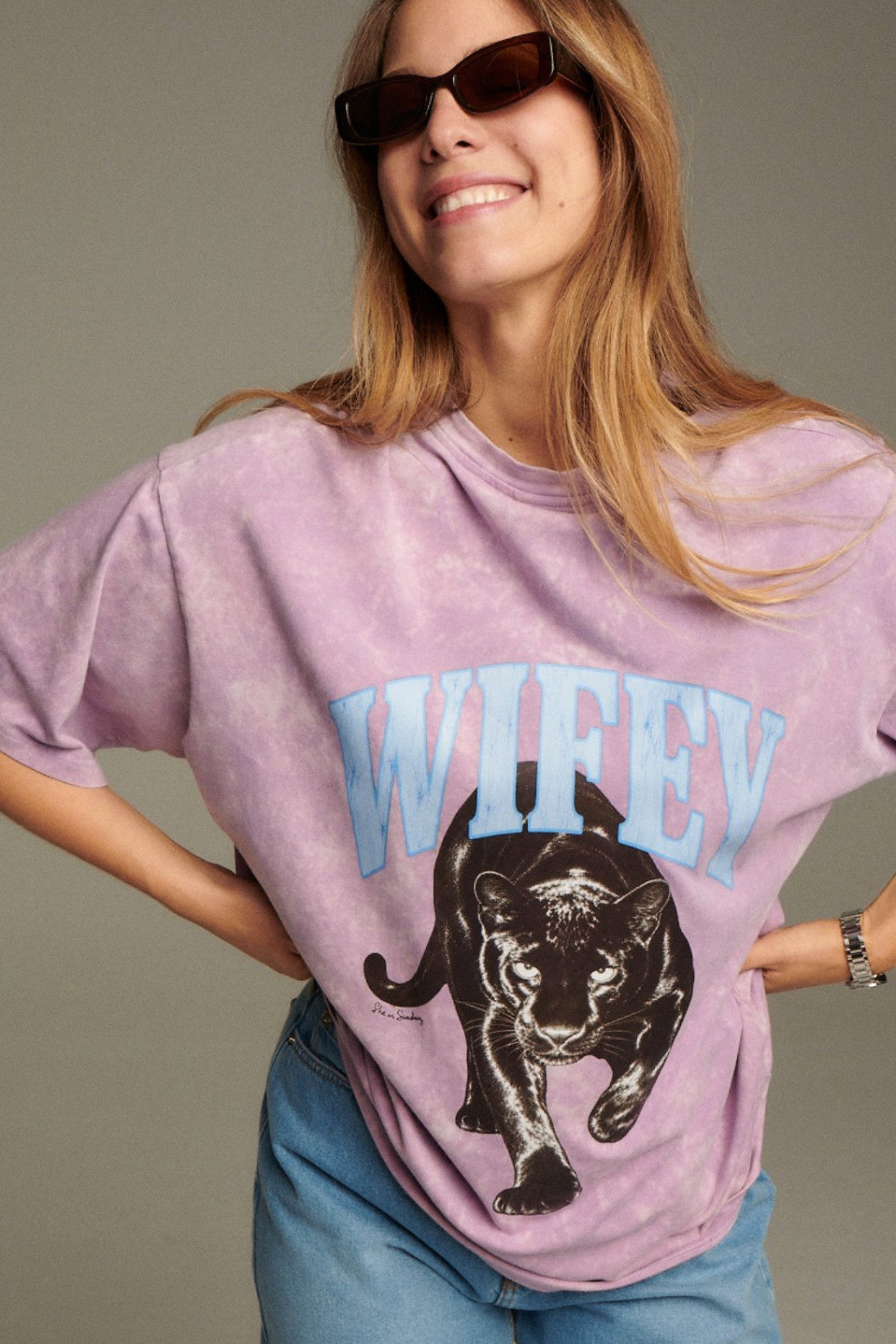 T-SHIRT PANTHER LILIOWY VINTAGE