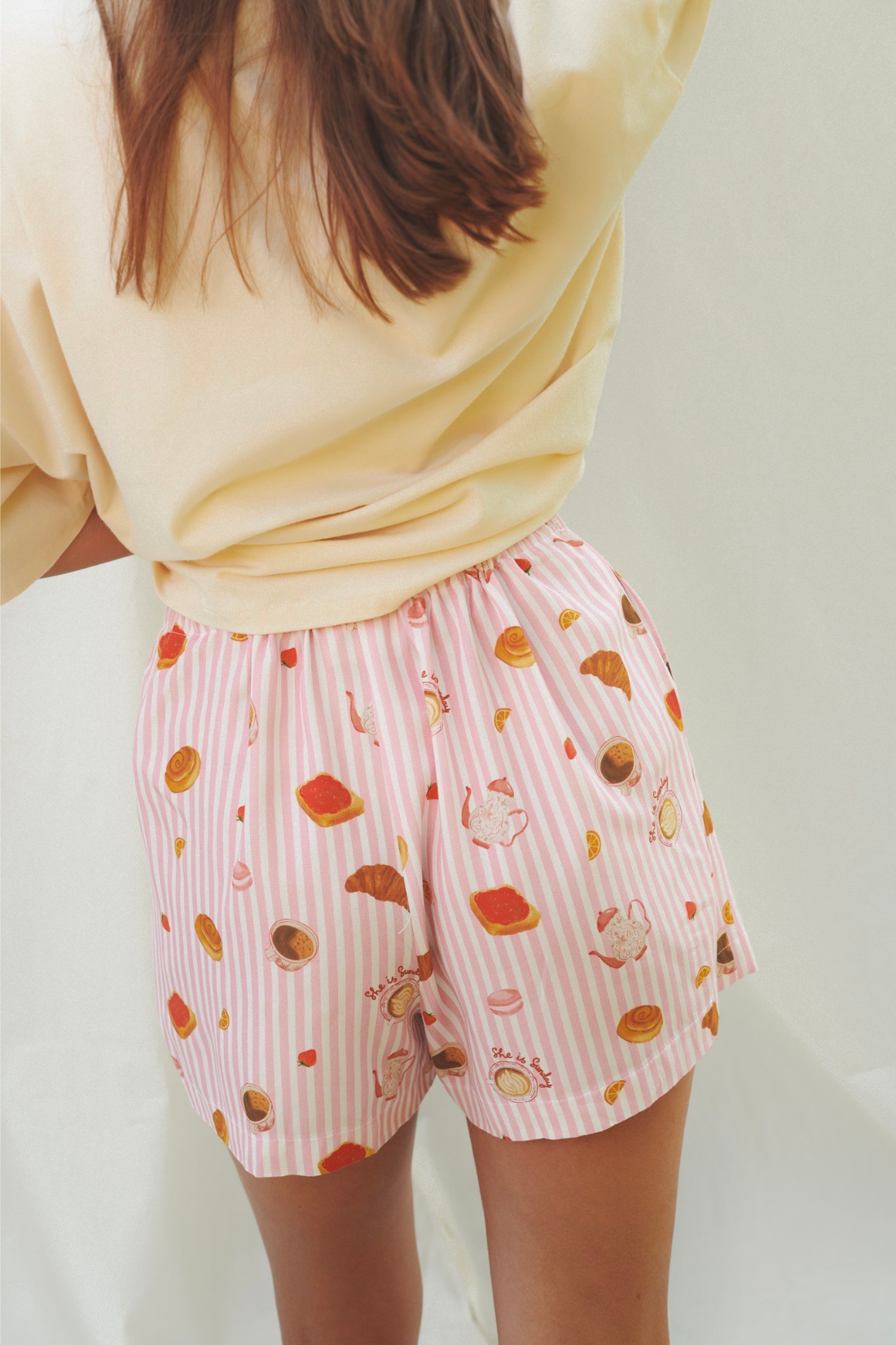 T-SHIRT CIAO AMORE KREMOWY