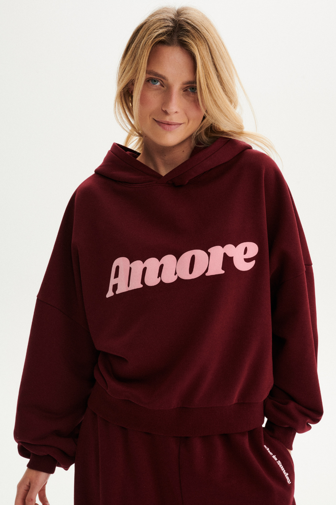 BLUZA AMORE BORDOWA