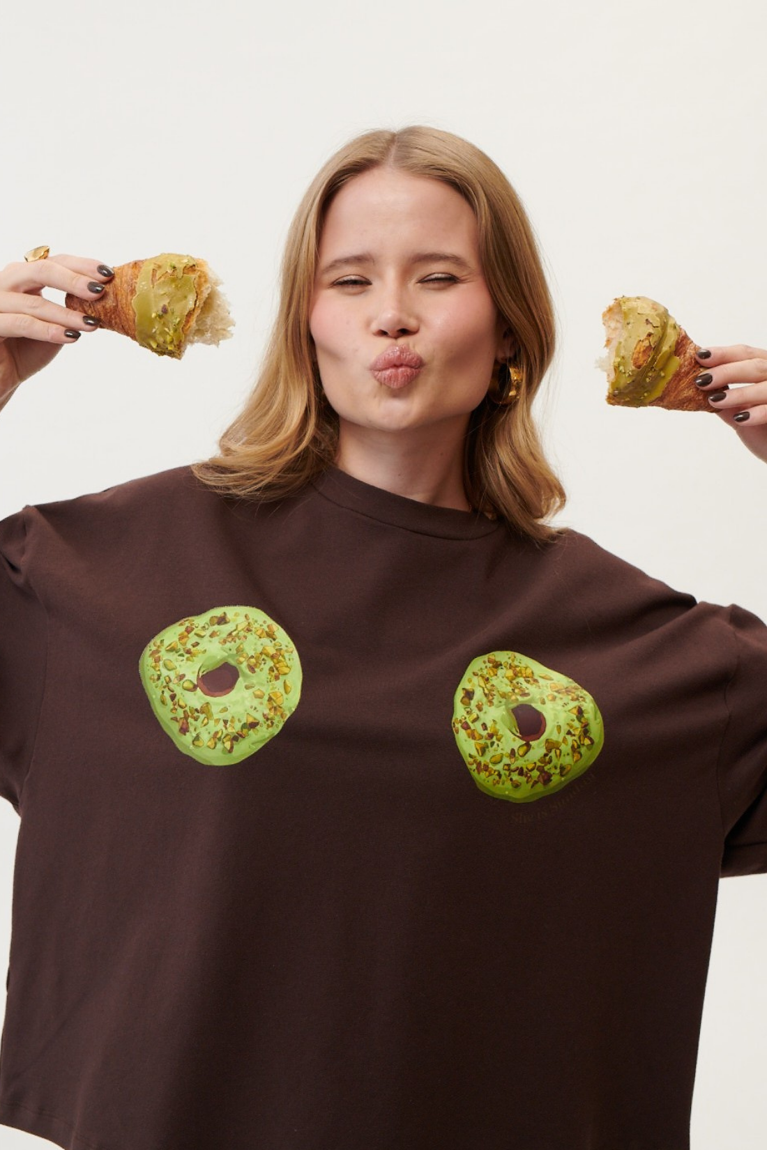 T-SHIRT PĄCZEK PISTACJA