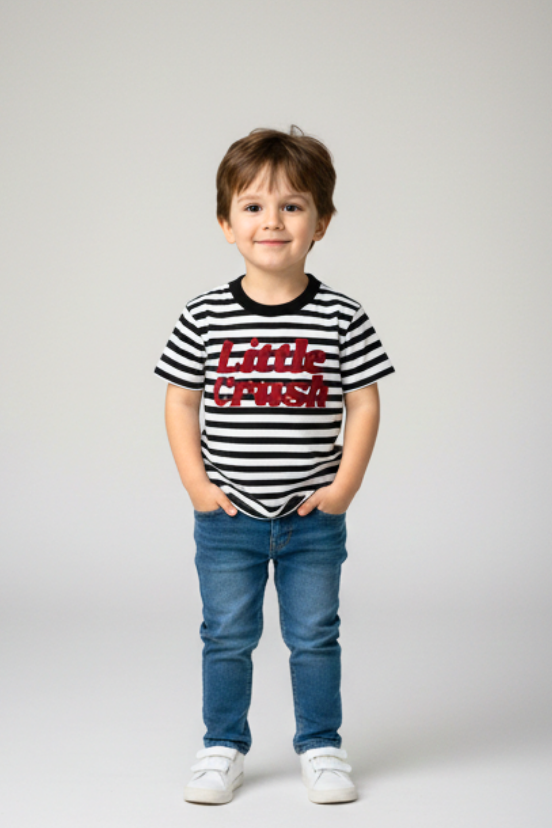 T-SHIRT LITTLE CRUSH W PASKI
