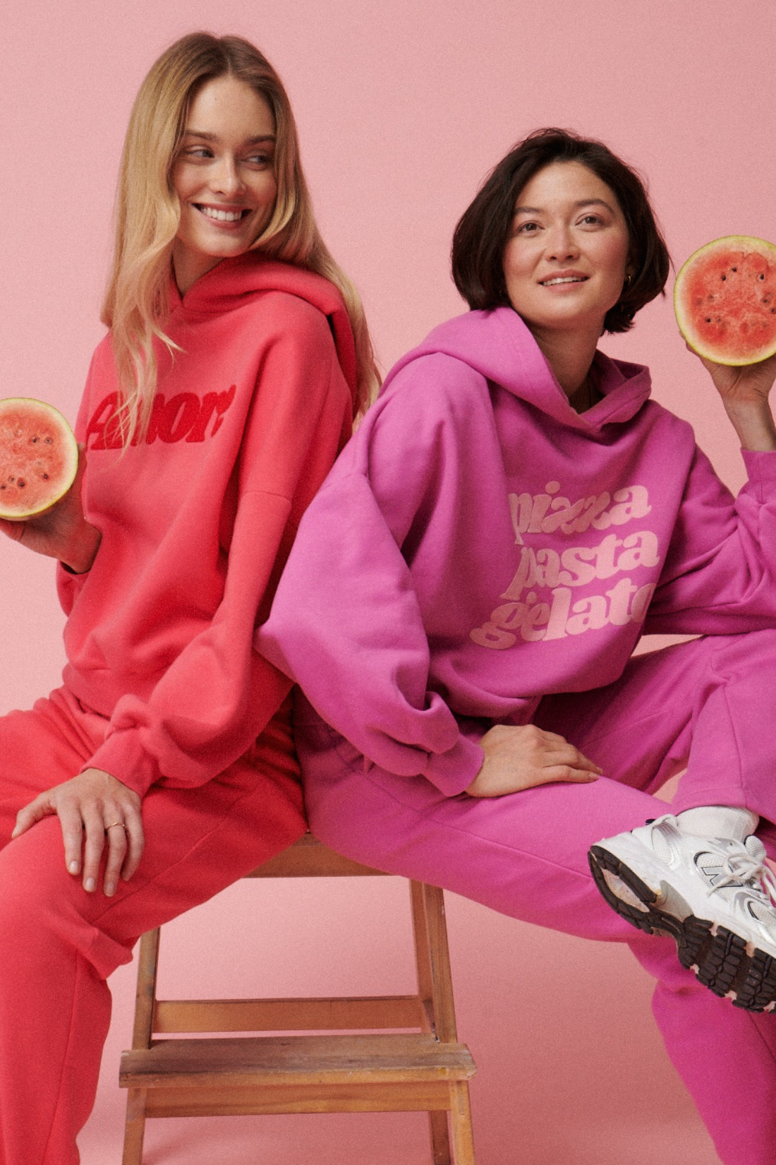 BLUZA PIZZA PASTA GELATO RÓŻOWA SUMMER