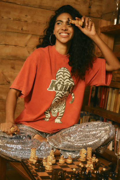 T-SHIRT KITTY CZERWONY