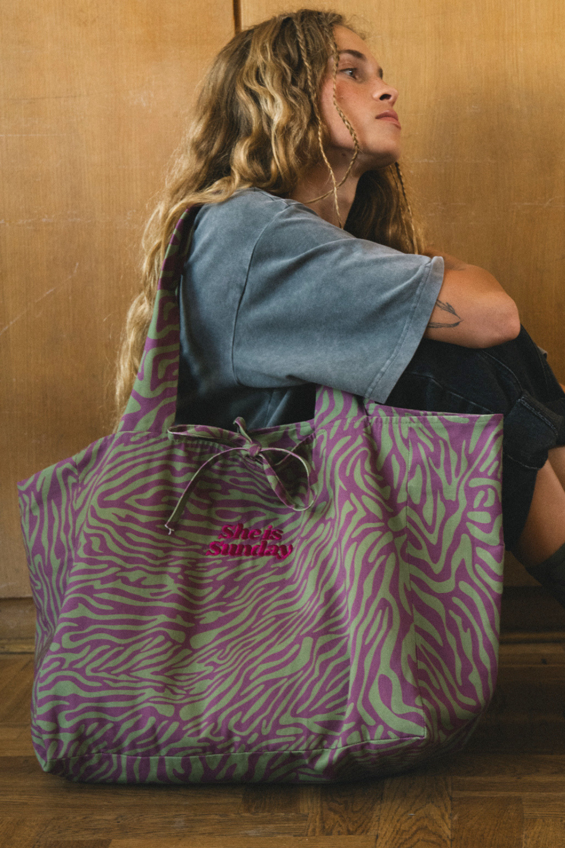 TORBA SHOPPER CIAO TIGER PRINT