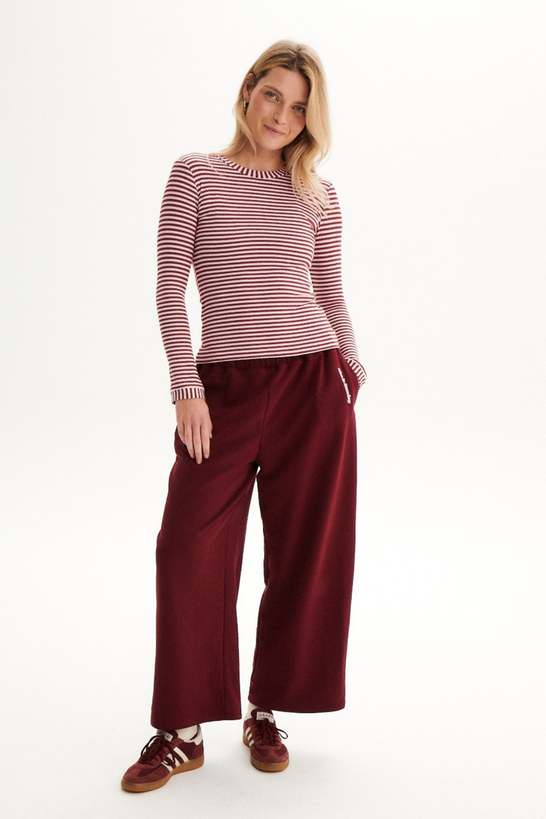 Longsleeve Cosi Cosi Striped Burgundy