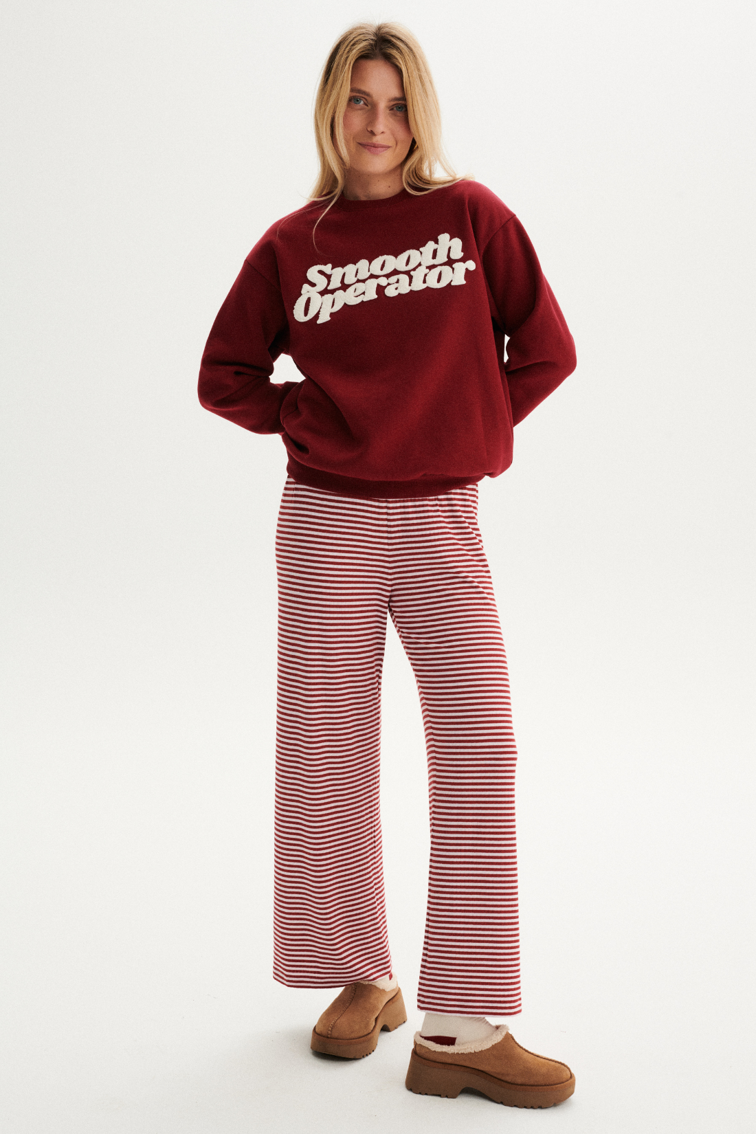 BLUZA SMOOTH BORDOWA - UNISEX