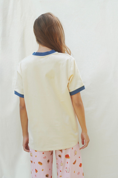 T-SHIRT PANCAKES KREMOWY