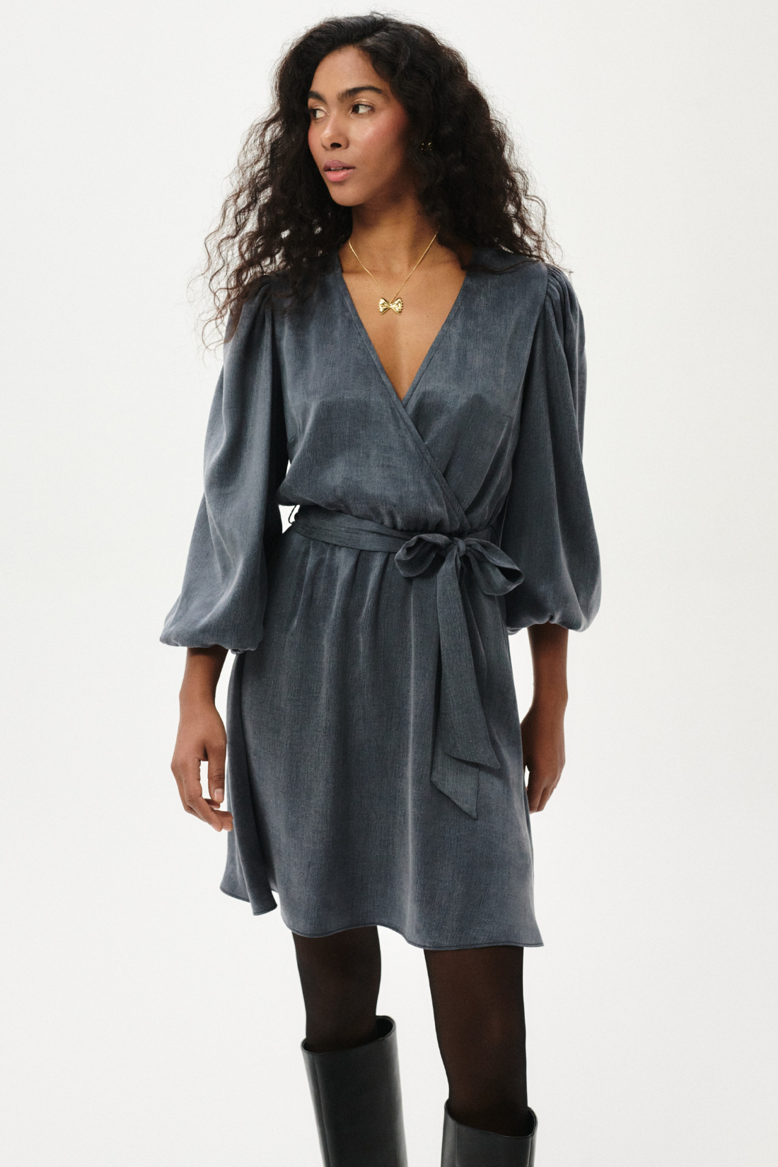 SUKIENKA GRISELLE MINI SZARA