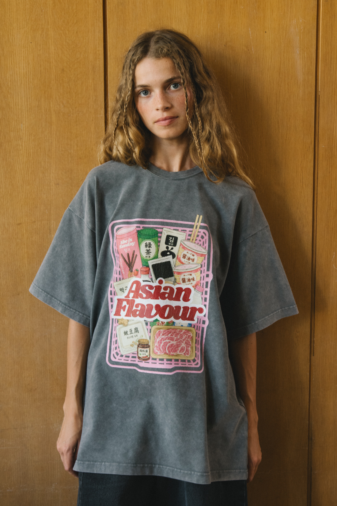 BLUE V-NECK FELICITA T-SHIRT