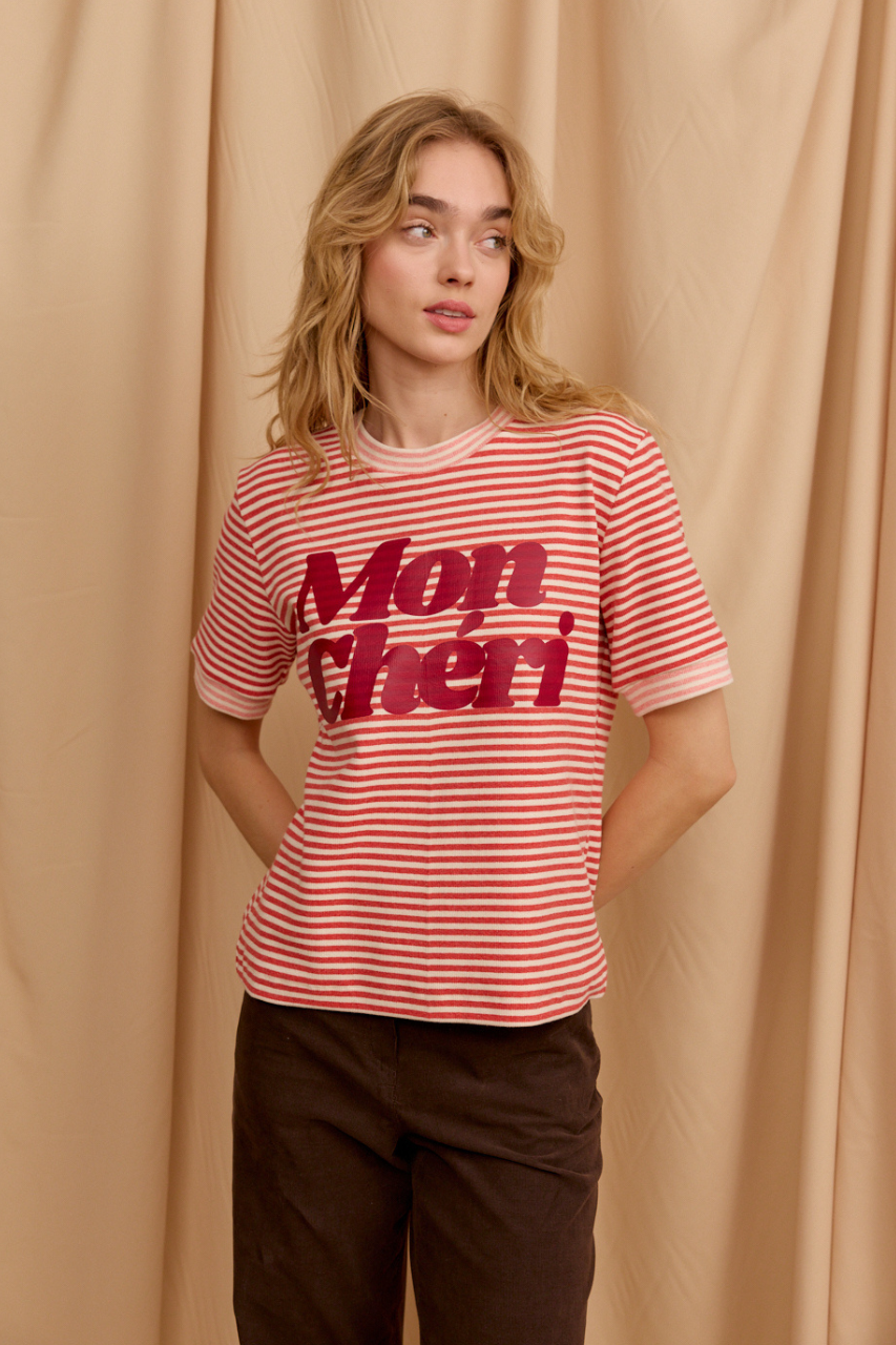 T-SHIRT MON CHERI STRIPED