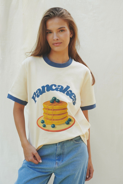T-SHIRT PANCAKES KREMOWY