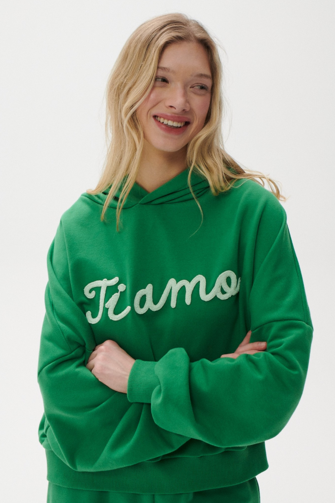 BLUZA TI AMO ZIELONA