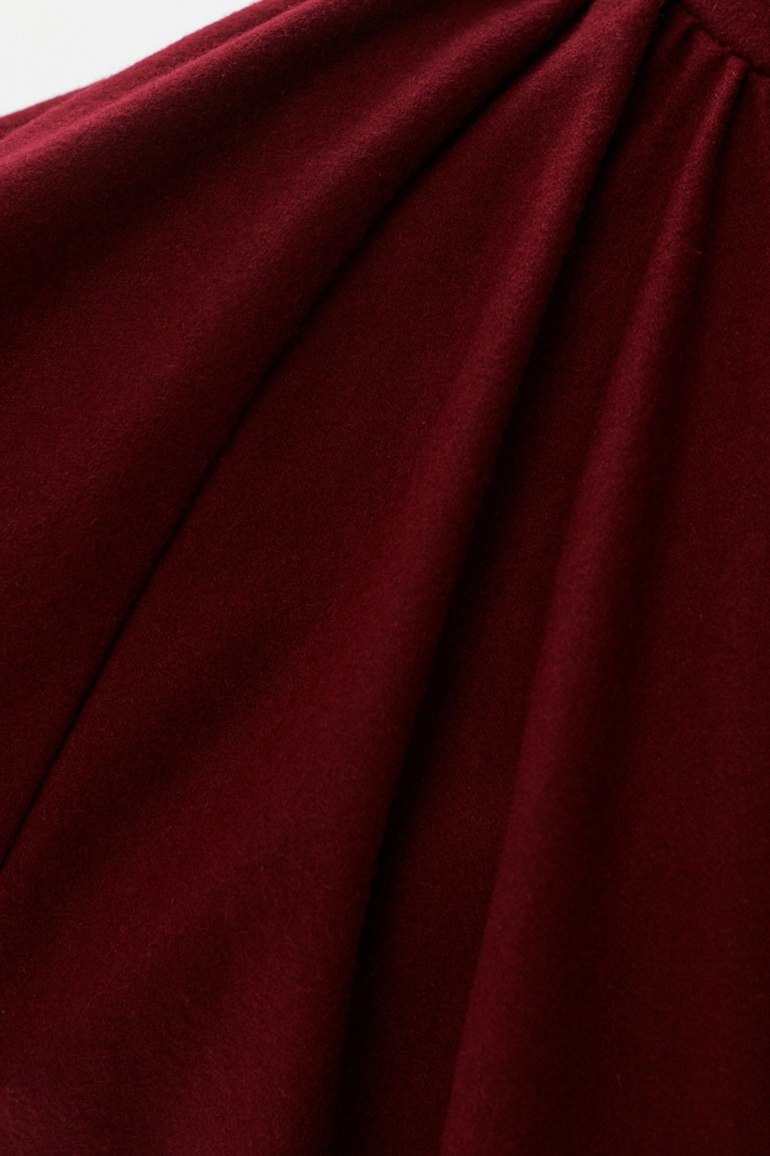 KURTKA WEŁNIANA BURGUNDY NIGHT BORDOWA