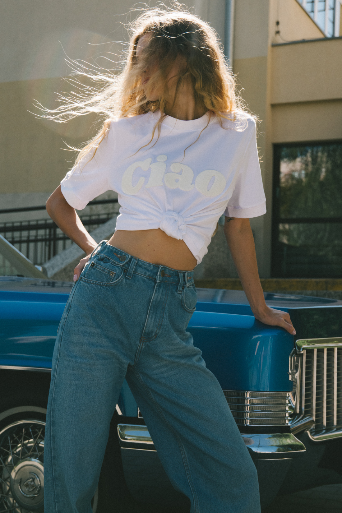 T-SHIRT HELLO SUNDAY PINK
