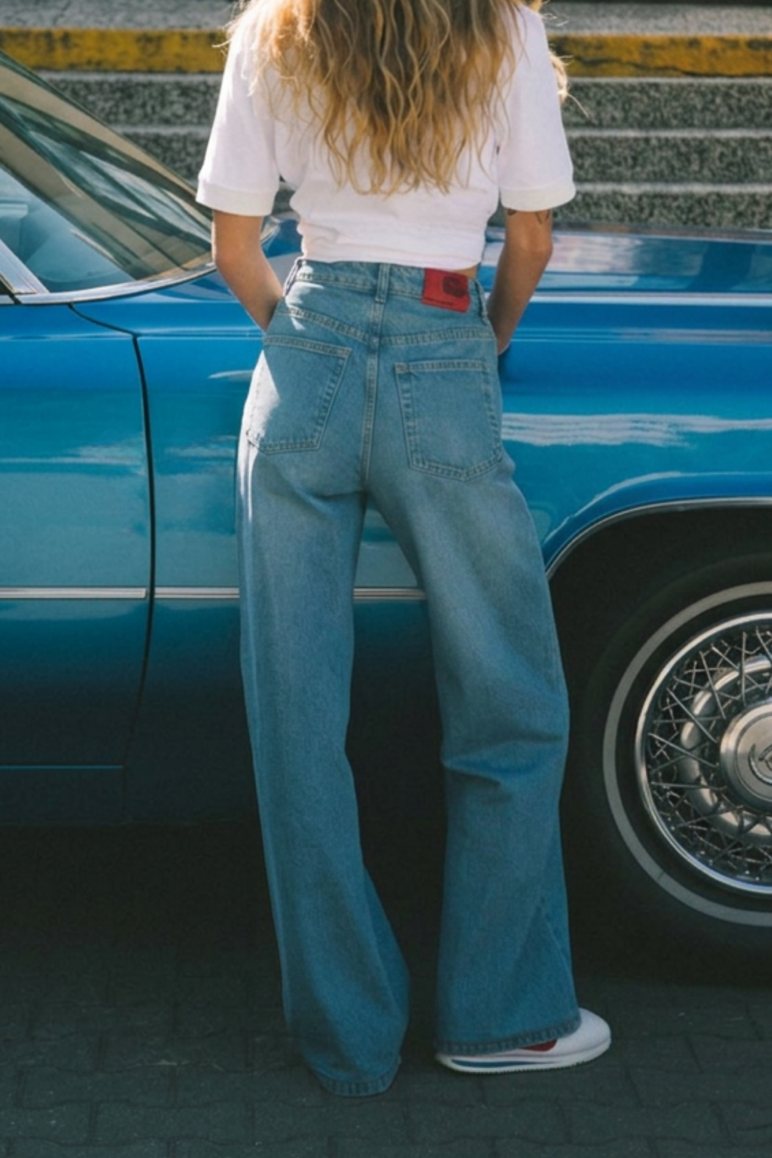 ELARA BARREL STANDARD JEANS DARK BLUE