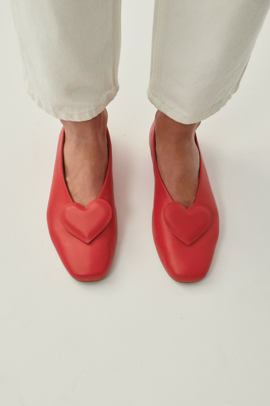 AMOR RED BALLET FLATS