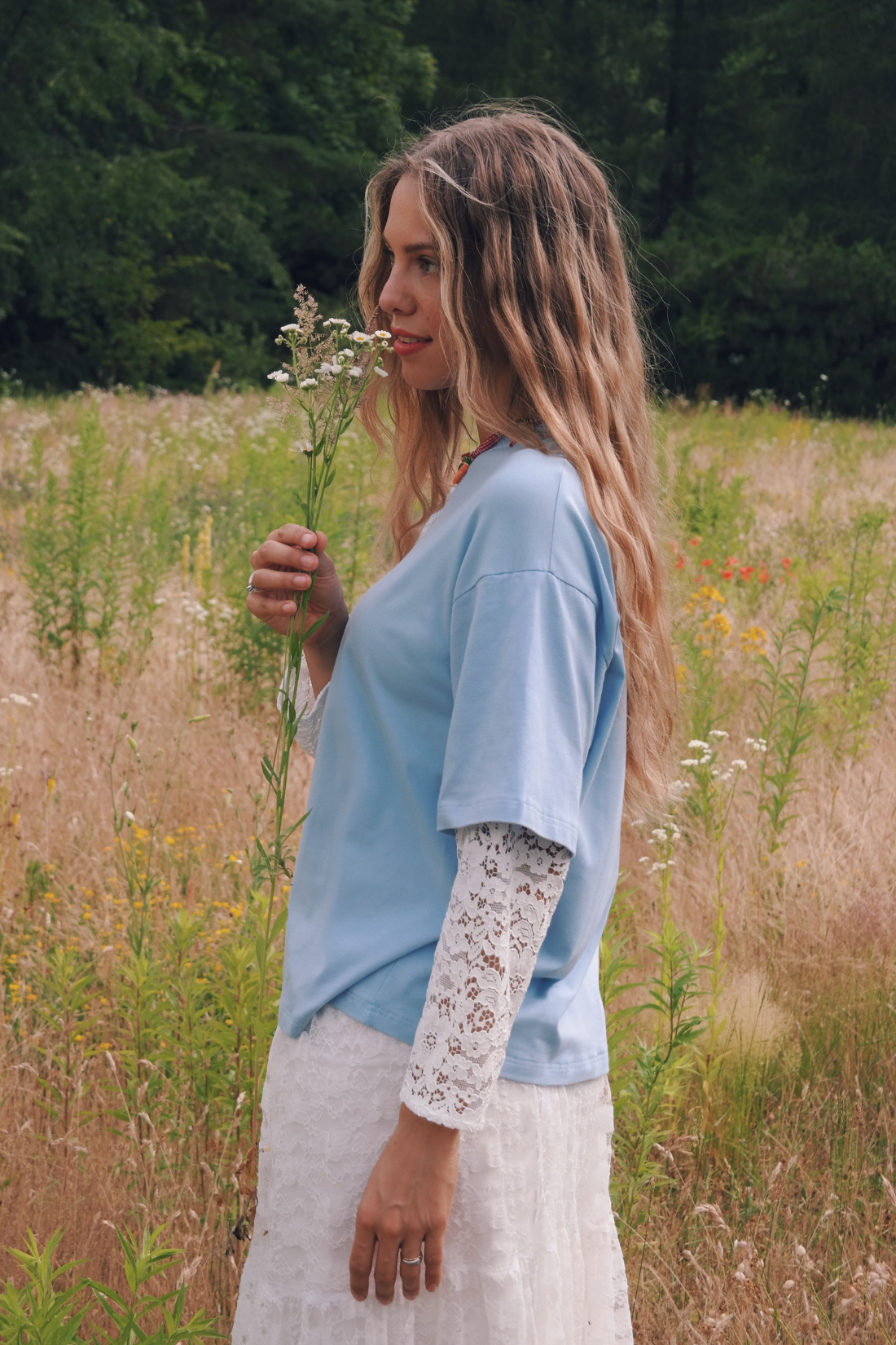 Vintage Longsleeve Pink with Lace