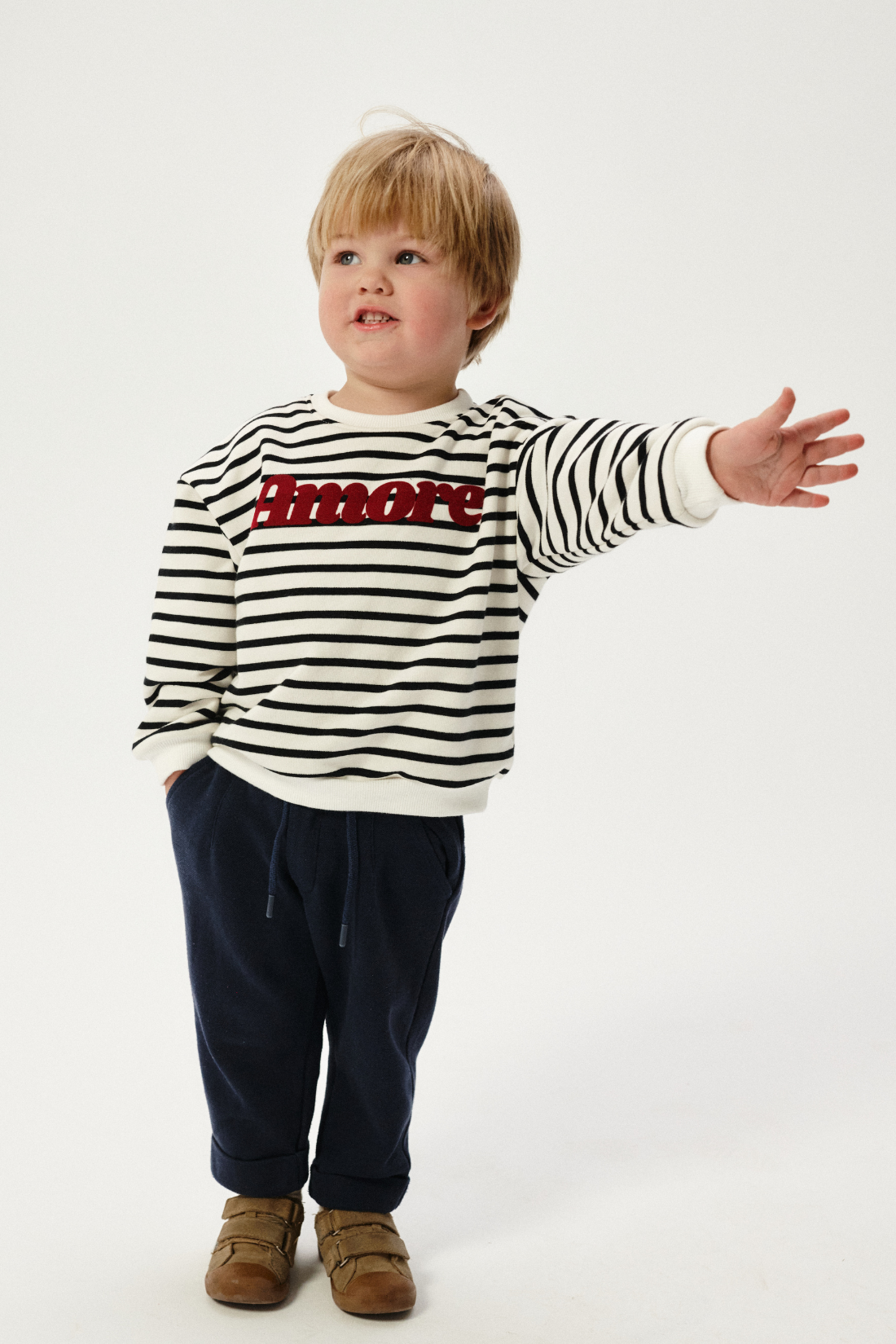 CHIARA Striped Mini Sweatshirt