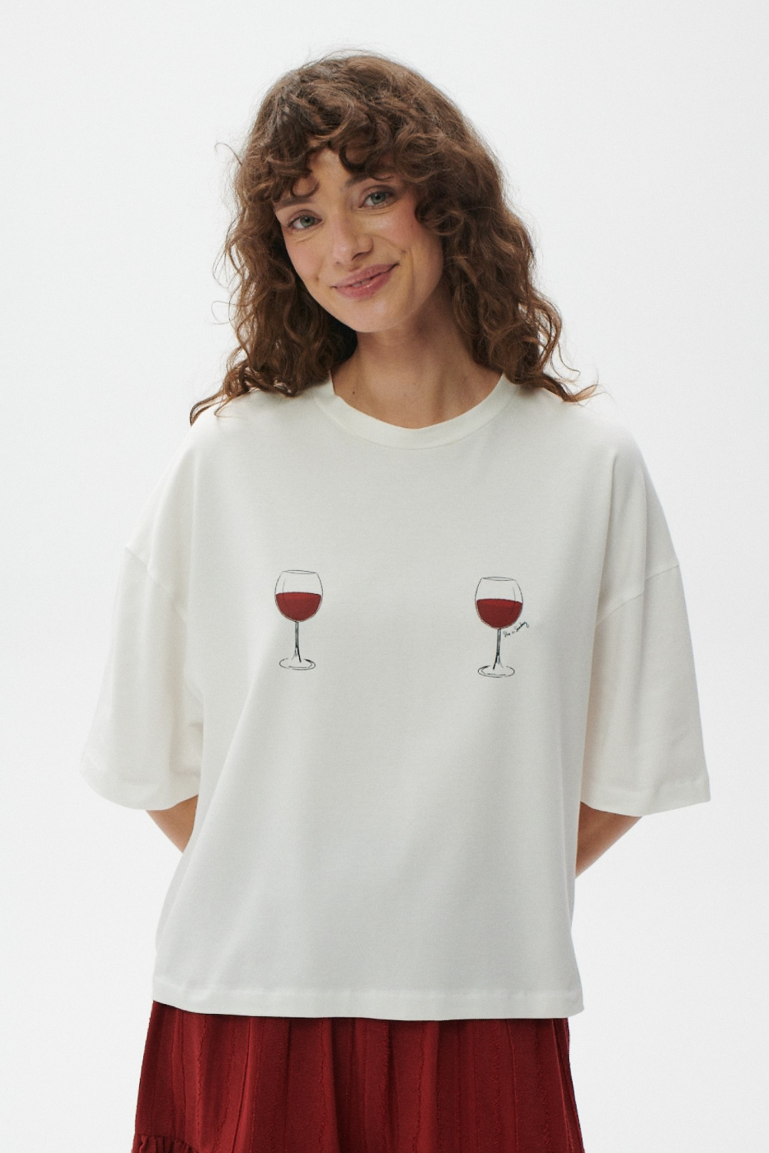 T-SHIRT DOLCE VINO ŚMIETANKOWY