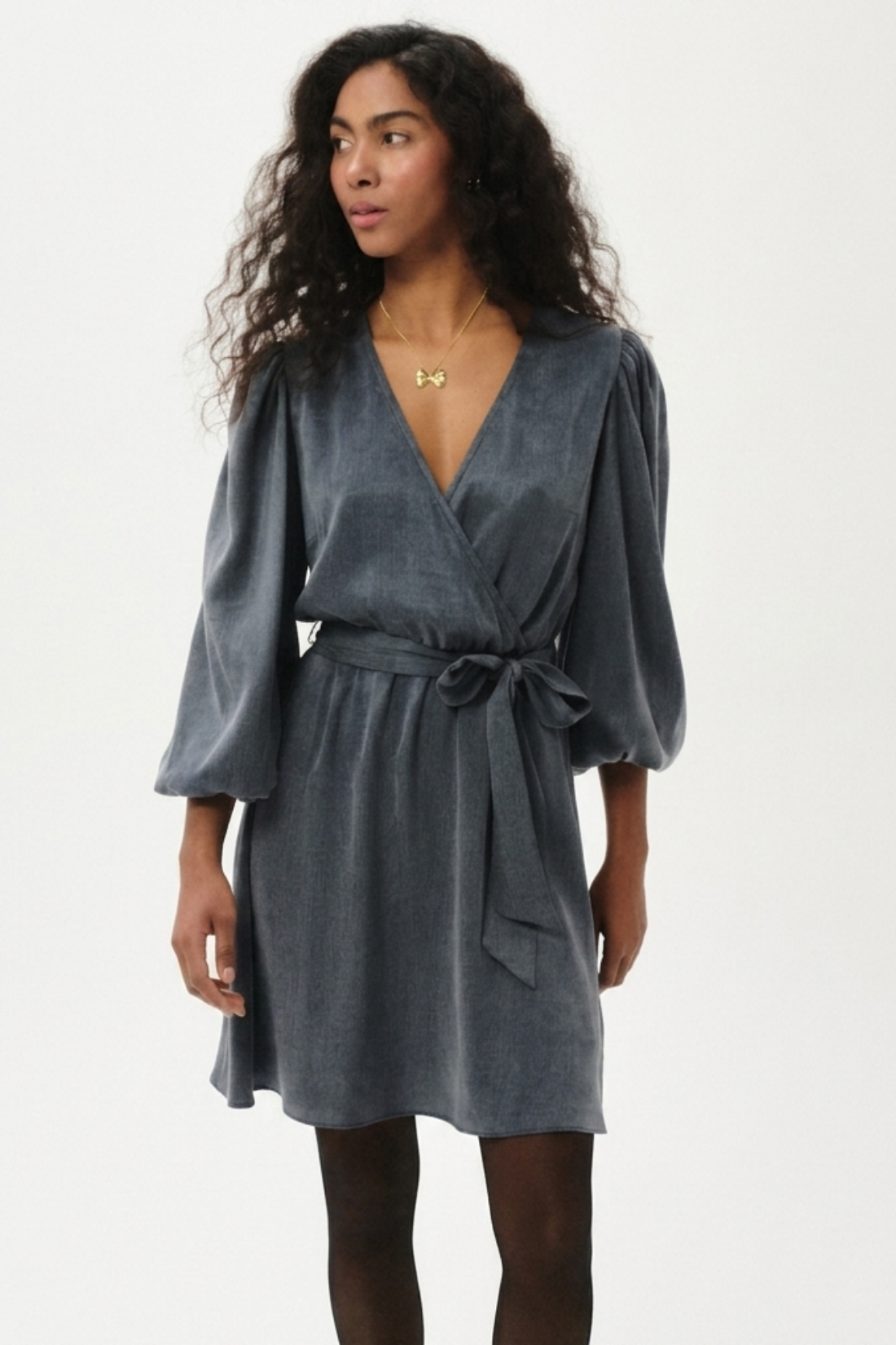 GRISELLE MINI DRESS GRAY