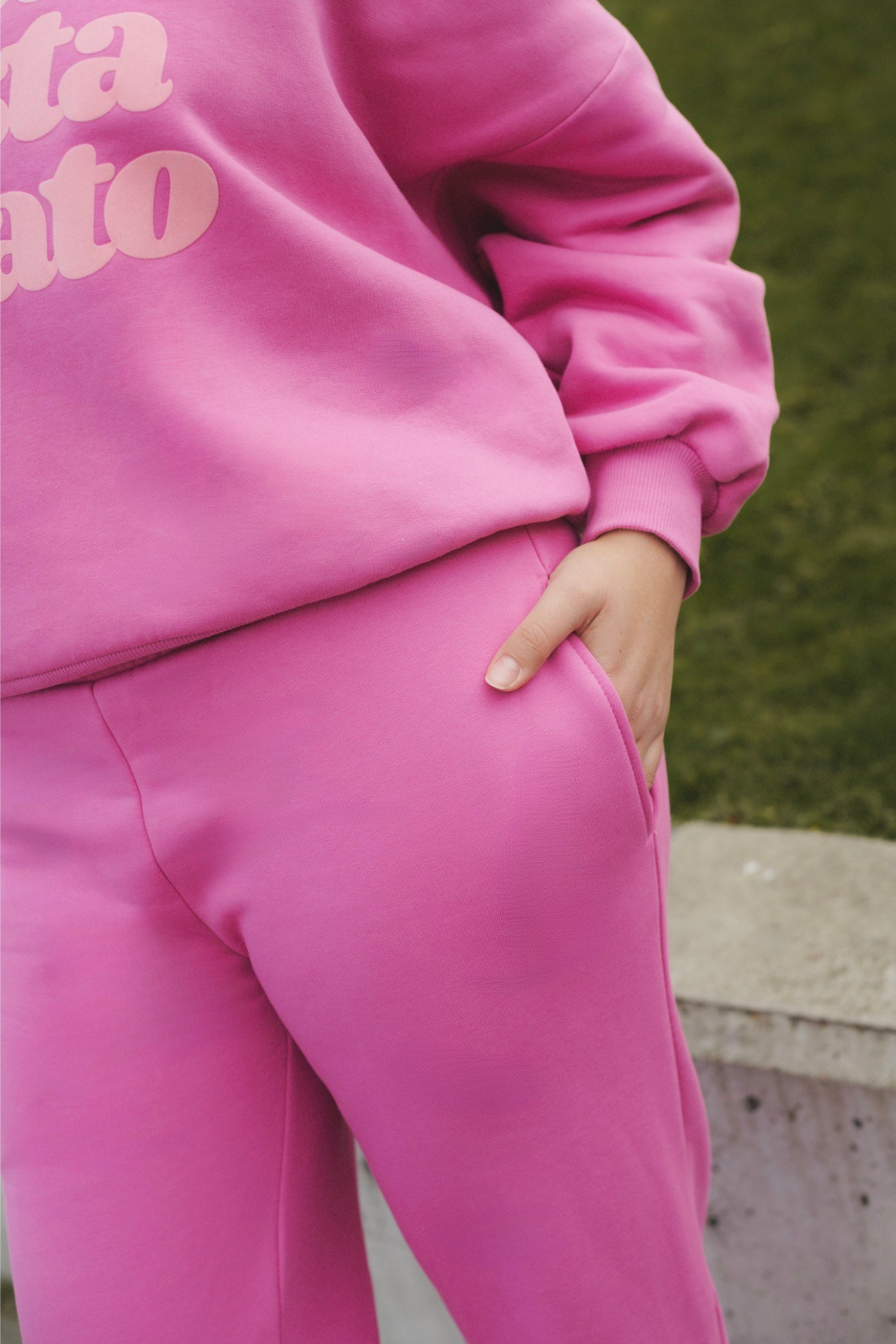 SPODNIE DRESOWE SIS RELAXED RÓŻOWE