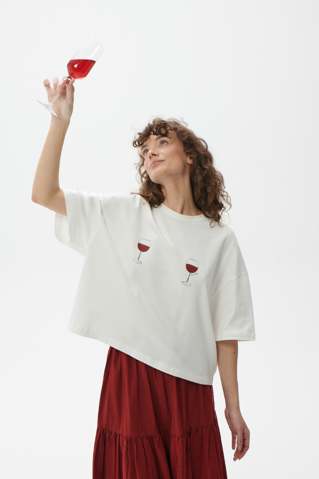 T-SHIRT DOLCE VINO ŚMIETANKOWY