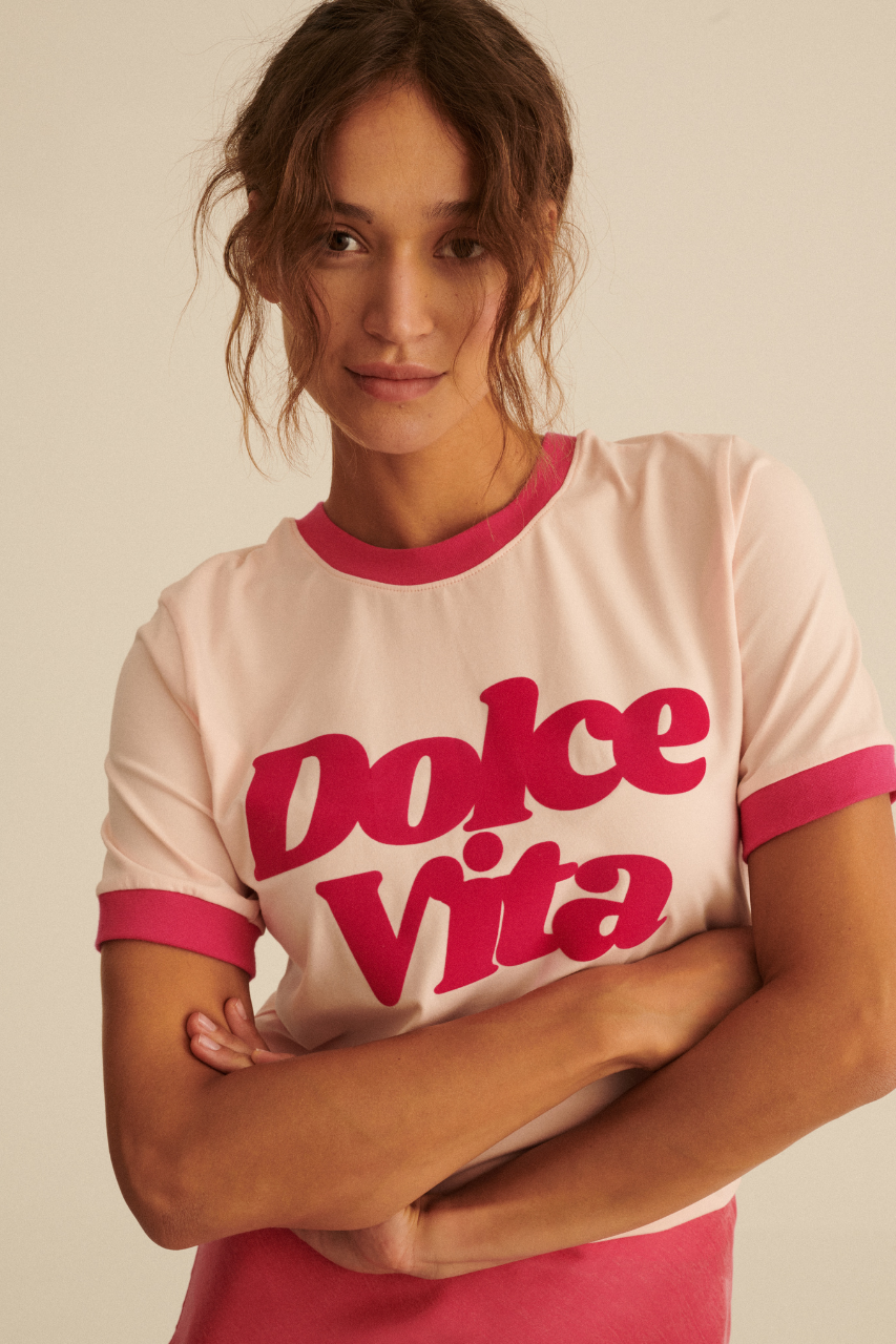 T-SHIRT DOLCE VITA PINK