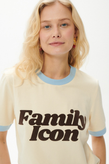 T-SHIRT FAMILY ICON ECRU