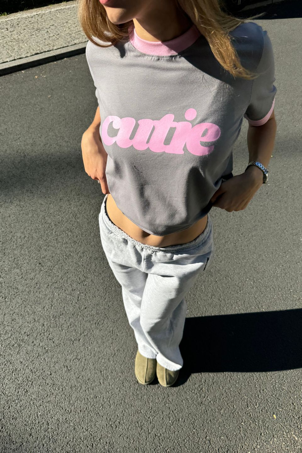 T-SHIRT CUTIE GREY