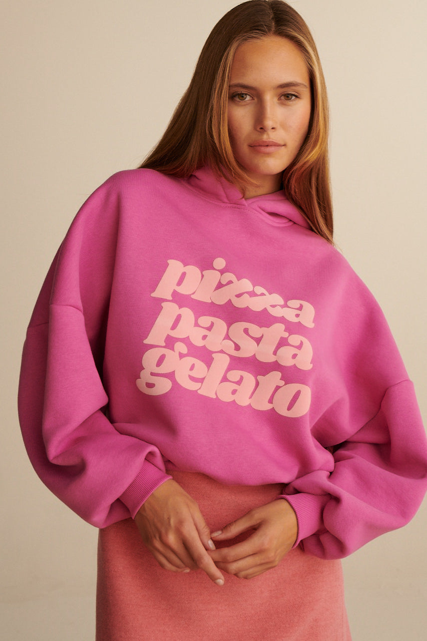 BLUZA PIZZA PASTA GELATO PINK