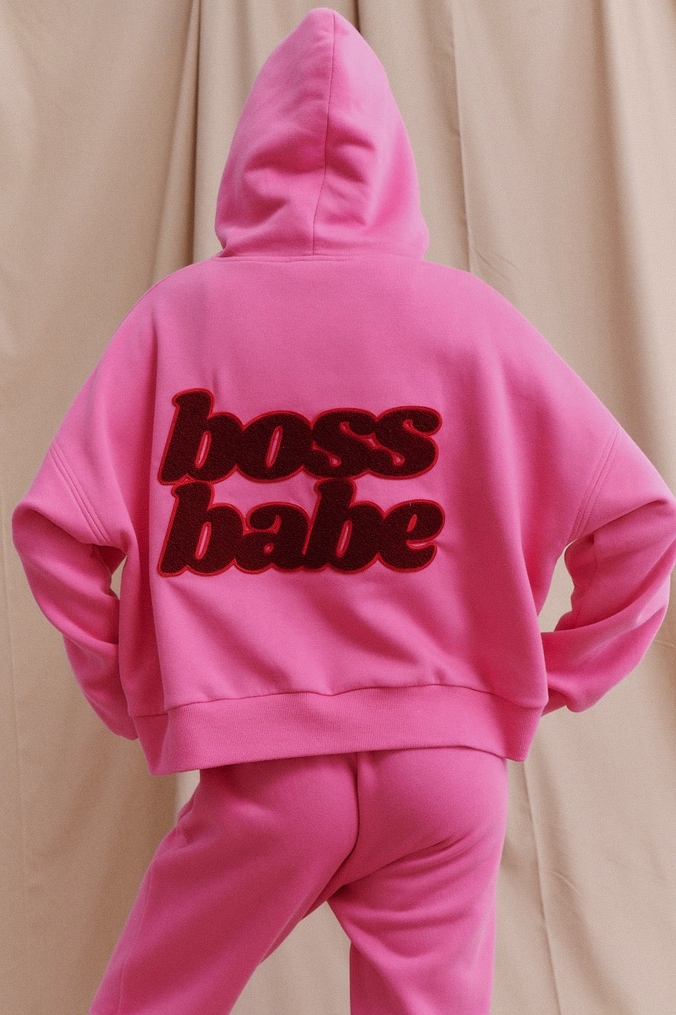 BLUZA BOSS BABE PINK