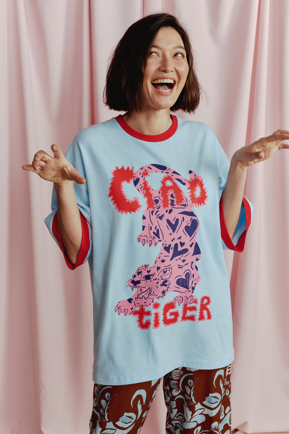 T-SHIRT CIAO TIGER OVERSIZE