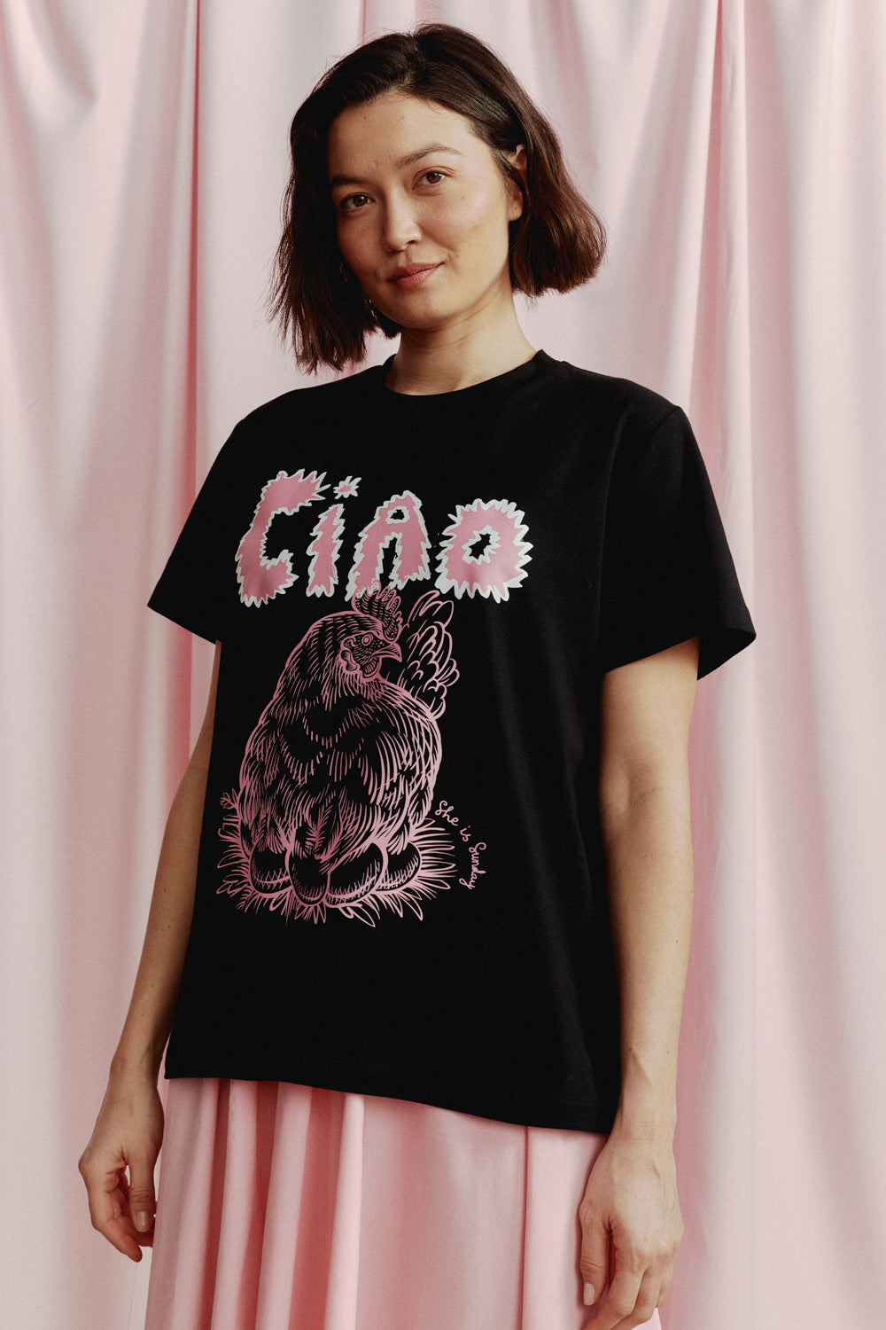 T-SHIRT POLLO BLACK